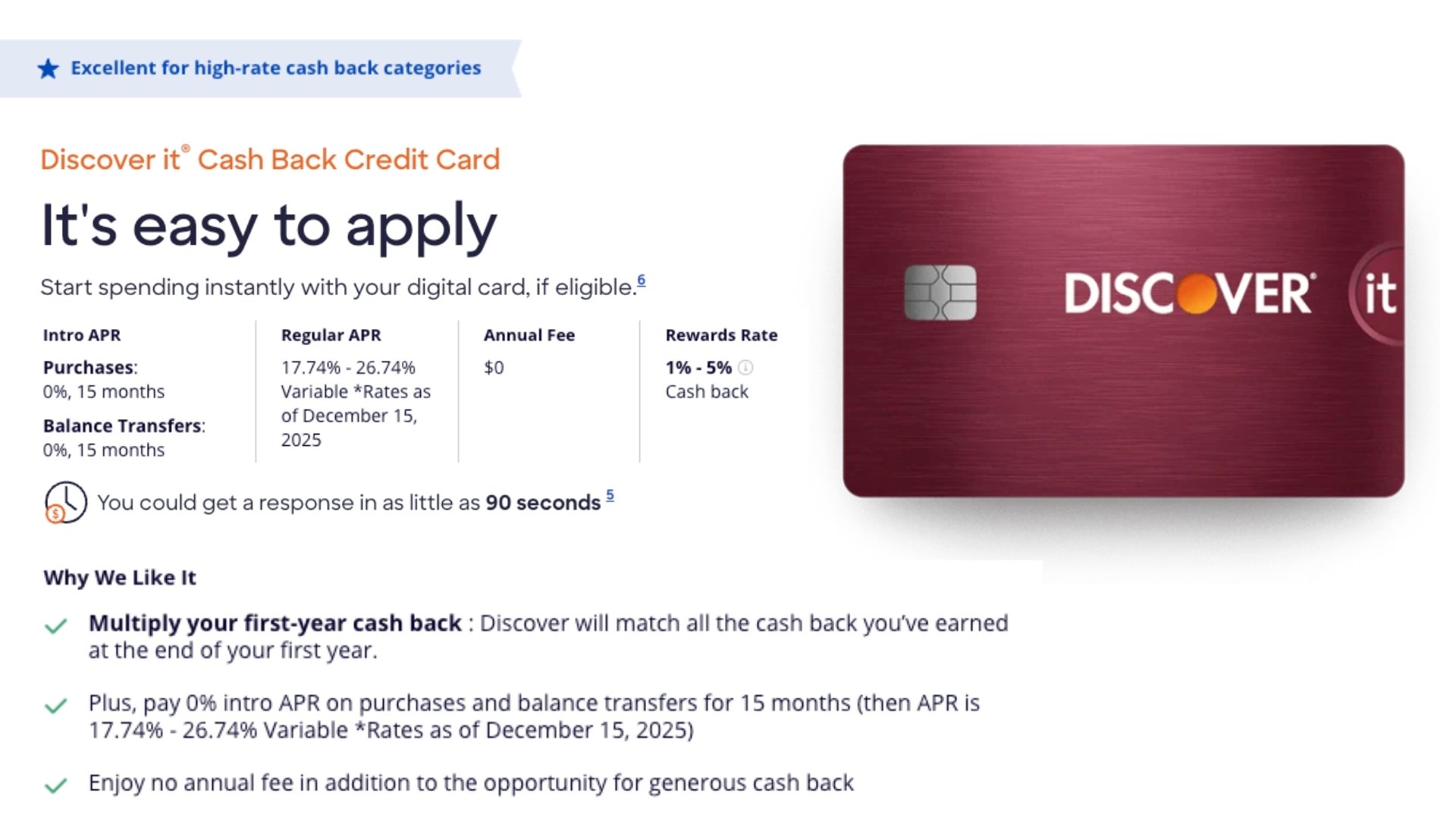 Pay 0% interest until 2027 with this top-rated cash back card